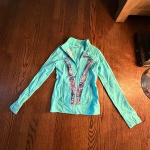 Iulu Turquoise Zip-Up Jacket
